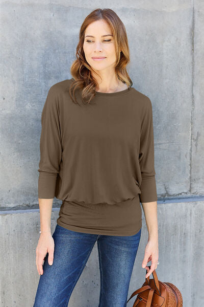 Basic Bae Batwing Sleeve Blouse