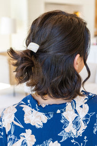 Coletero elástico rectangular en color marfil