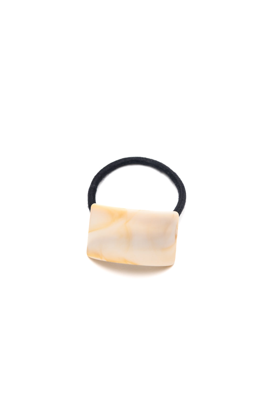 Coletero elástico rectangular en color marfil