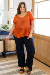 August High Rise Wide Leg Crop Jeans