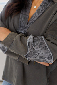 Suéter con lavado mineral Moonstone