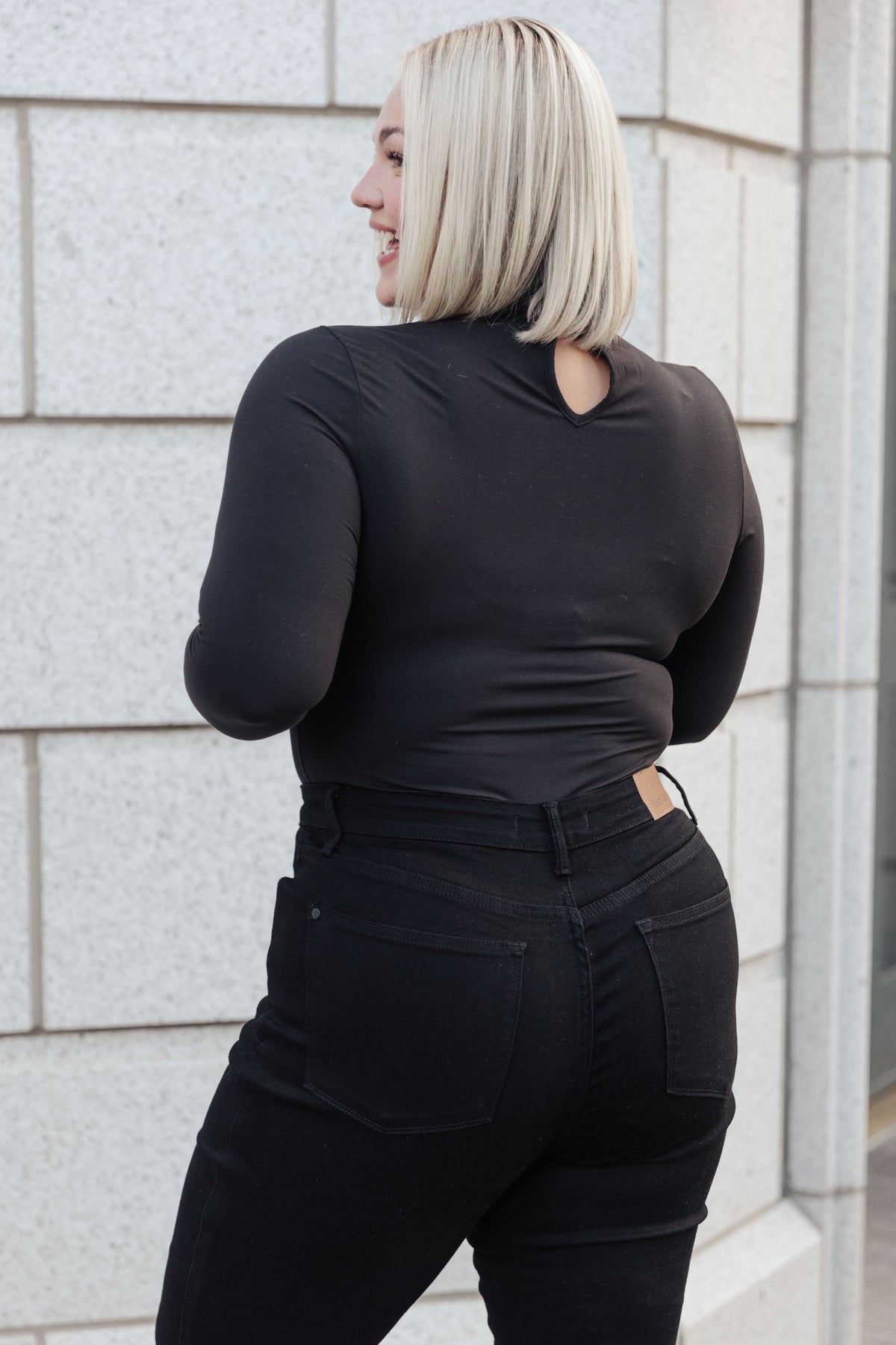 Body de cuello alto Simple Situation 