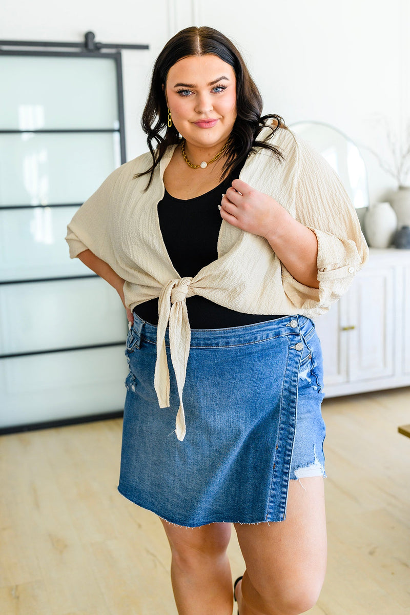 Camisa con lazo delantero de Castaway