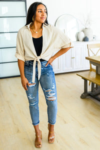 Camisa con lazo delantero de Castaway