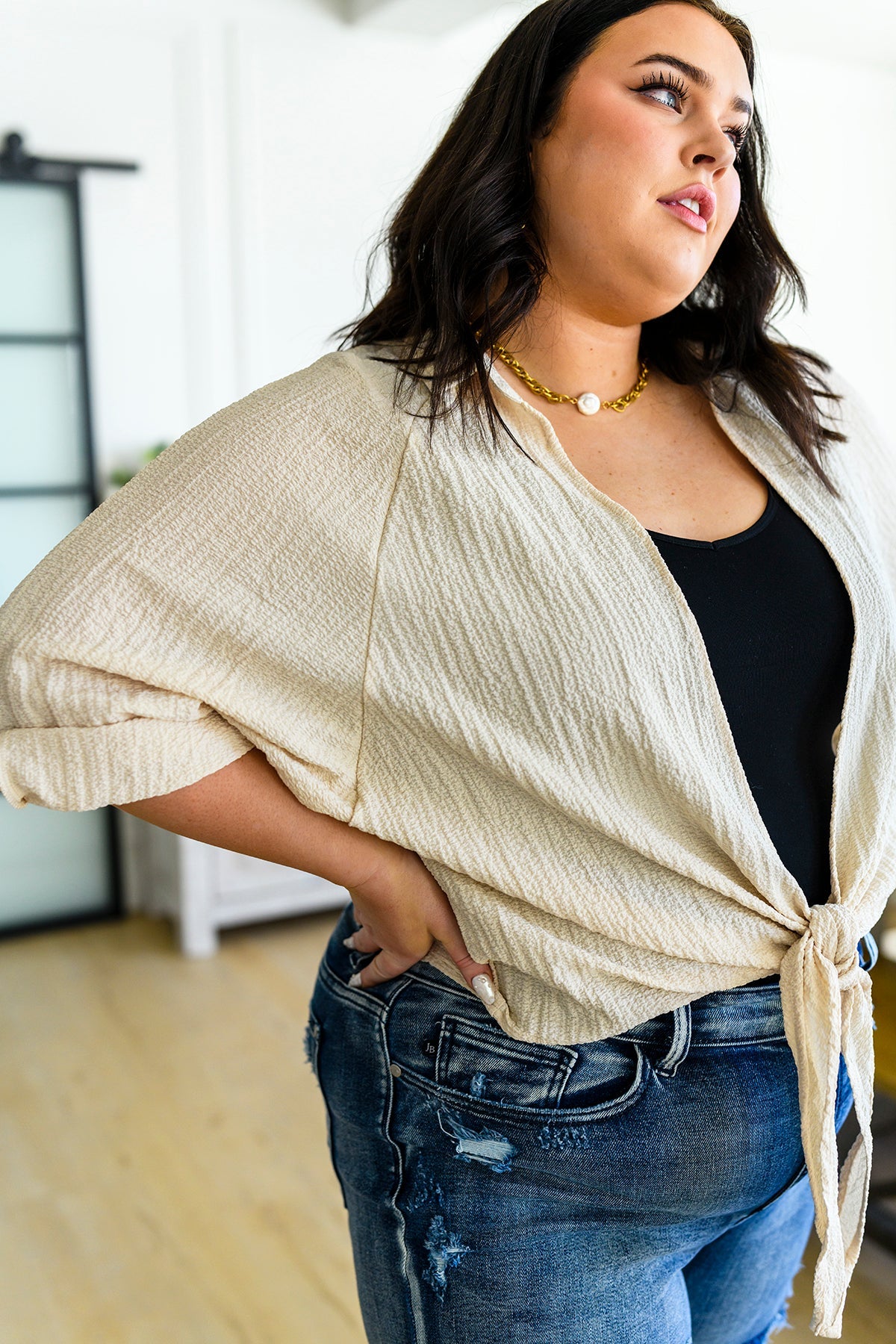 Camisa con lazo delantero de Castaway