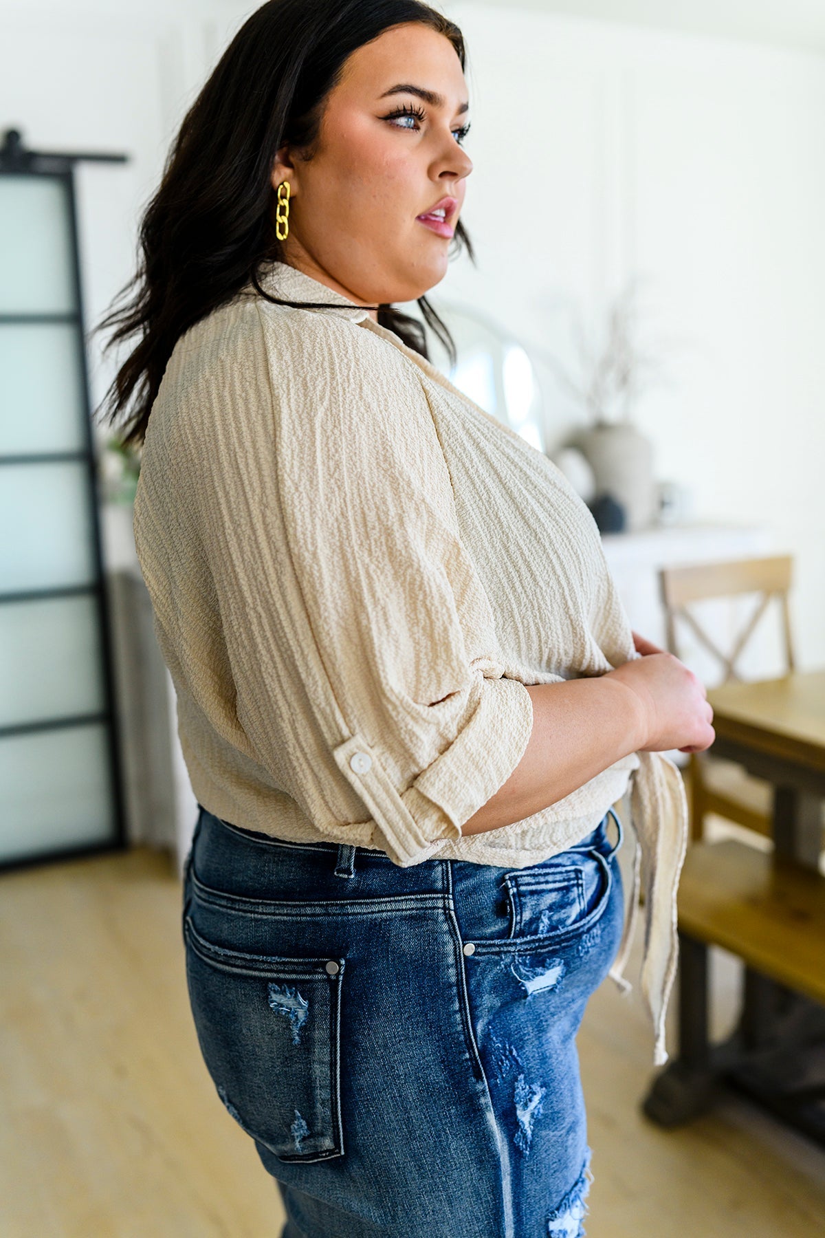 Camisa con lazo delantero de Castaway