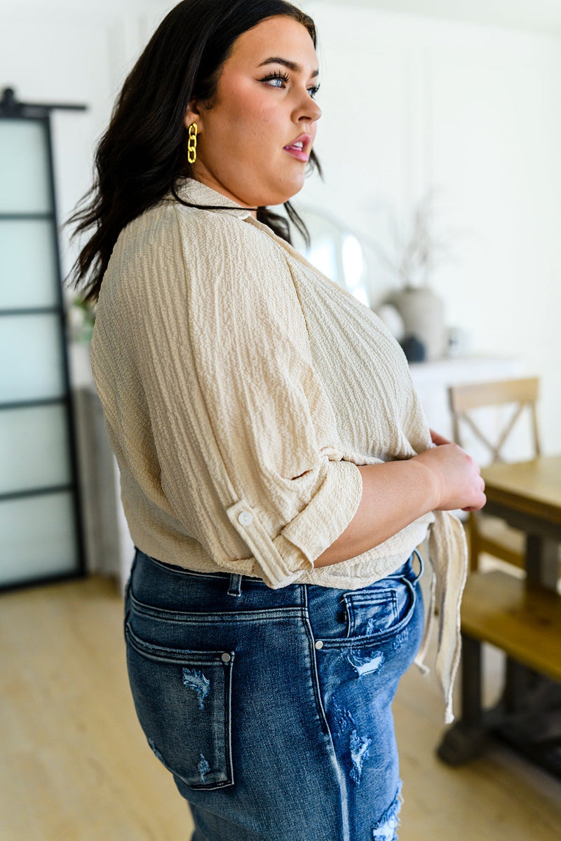 Camisa con lazo delantero de Castaway