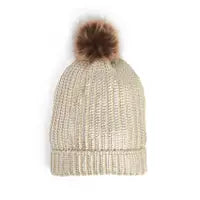 Stefani Metallic Beanie Hat - The GlamBox Jewels Boutique