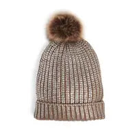 Stefani Metallic Beanie Hat - The GlamBox Jewels Boutique