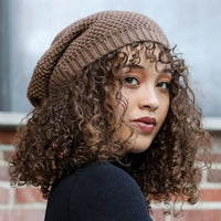 Waffle Knit Slouchy Beanie - The GlamBox Jewels Boutique